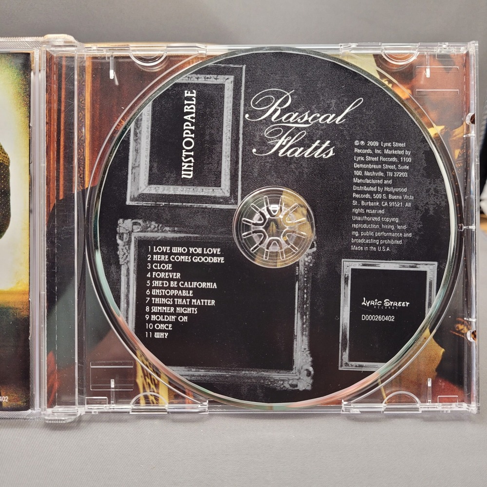 Unstoppable by Rascal Flatts (CD, 2009) - Picture 3 of 3